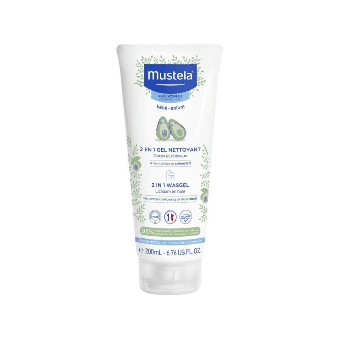 MUSTELA 2 EN 1 BÉBÉ CHEVEUX & CORPS 200ML