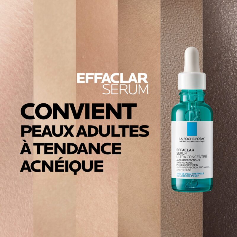 La Roche-Posay Effaclar Sérum à l'acide Salicylique Ultra Concnentré | Peau à tendance acnéique | 30ml