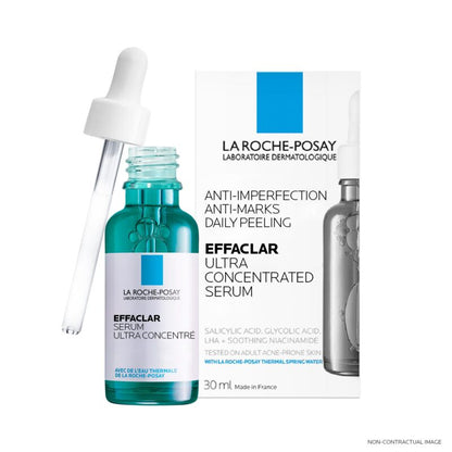 La Roche-Posay Effaclar Sérum à l'acide Salicylique Ultra Concnentré | Peau à tendance acnéique | 30ml