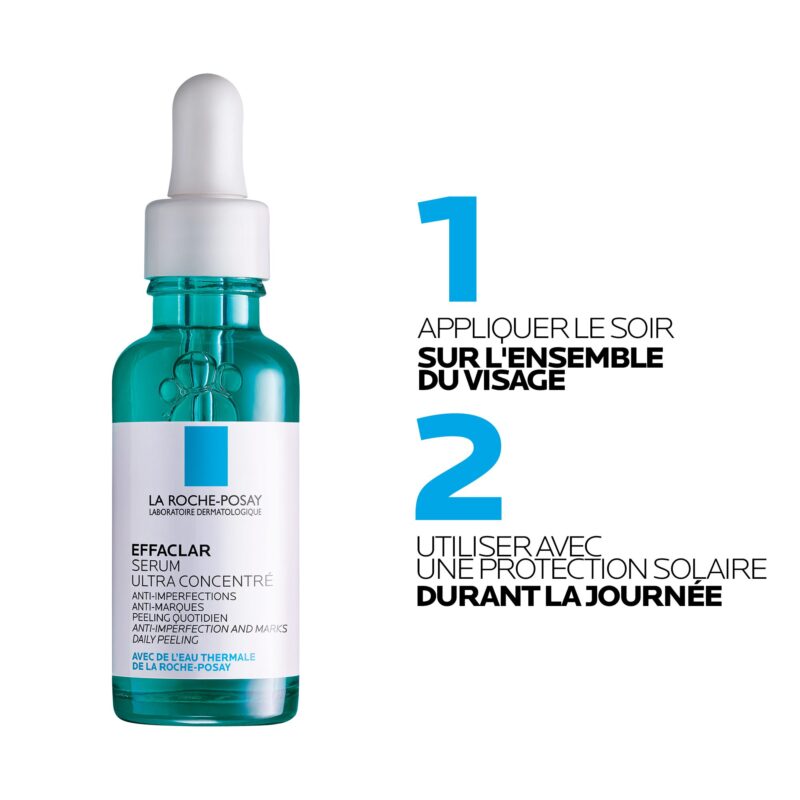 La Roche-Posay Effaclar Sérum à l'acide Salicylique Ultra Concnentré | Peau à tendance acnéique | 30ml