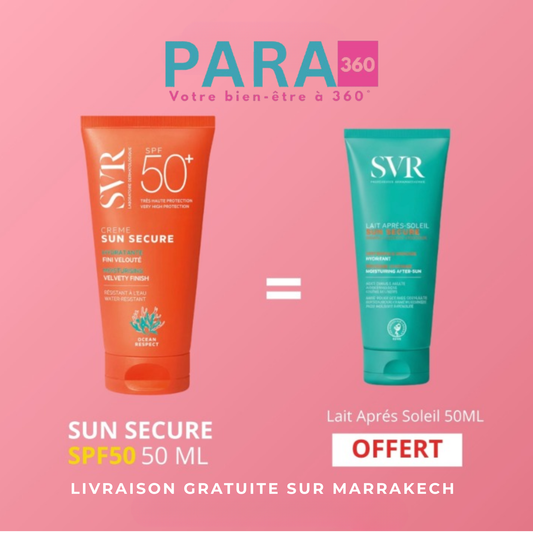 SVR ECRAN SUN SECURE CREME SPF 50ML+LAIT APRES SOLEIL 50ML OFFERT