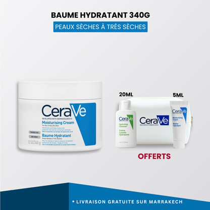 CeraVe Baume Hydratant Nourrissant Peau Sèche à Très Sèche | 340g