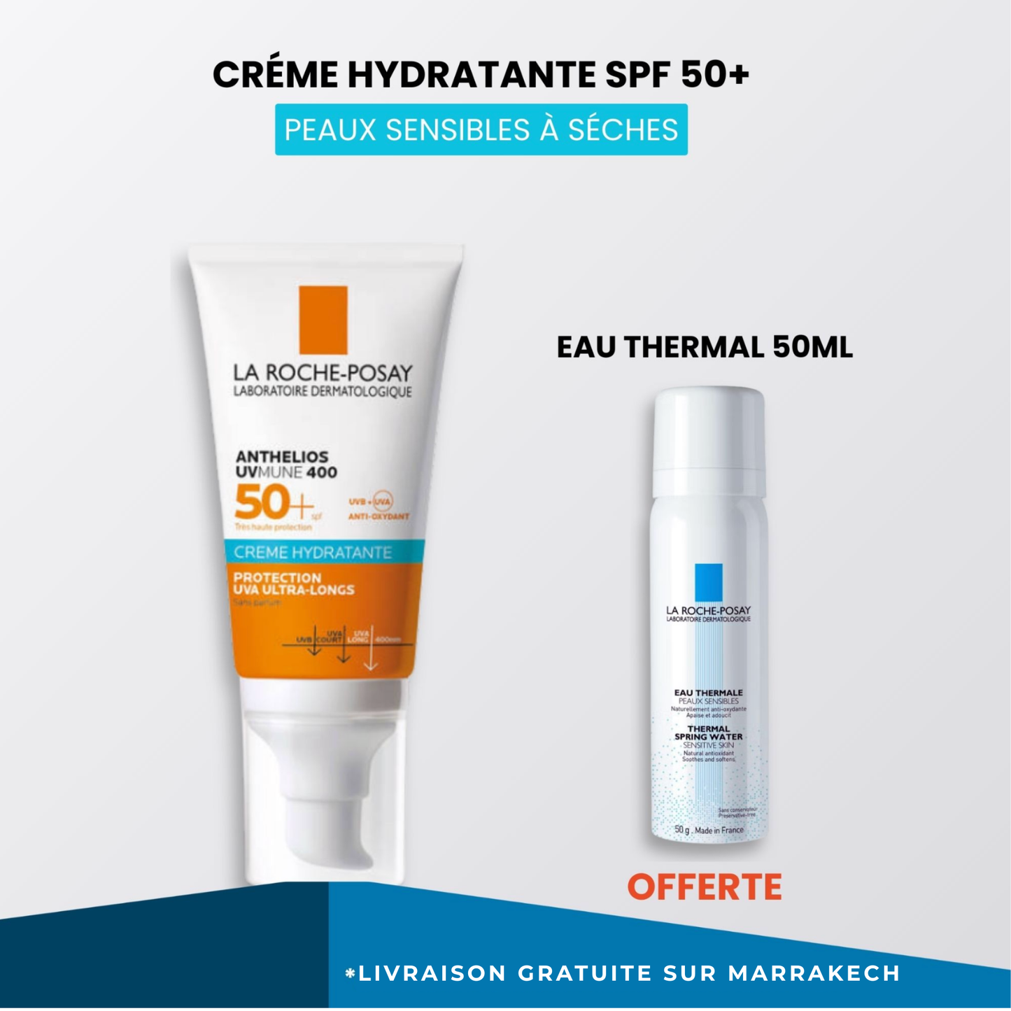 La Roche Posay ANTHELIOS UVMUNE 400CRÈME SOLAIRE SPF50+ | Peau sensible normales à sèches |50ml