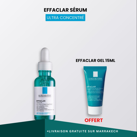 La Roche-Posay Effaclar Sérum à l'acide Salicylique Ultra Concnentré | Peau à tendance acnéique | 30ml
