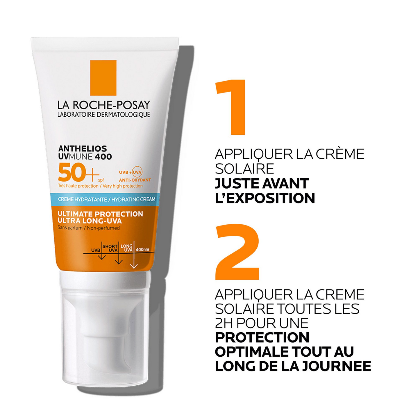 La Roche Posay ANTHELIOS UVMUNE 400CRÈME SOLAIRE SPF50+ | Peau sensible normales à sèches |50ml