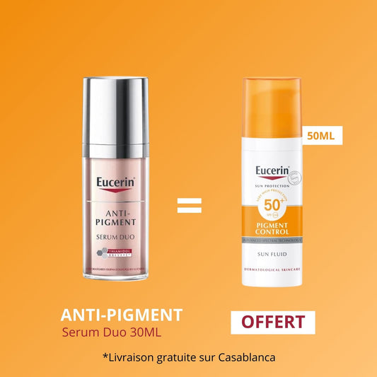 EUCERIN ANTI PIGMENT SERUM DUO 30 ML + Écran Solaire Anti-Pigment 50 ml